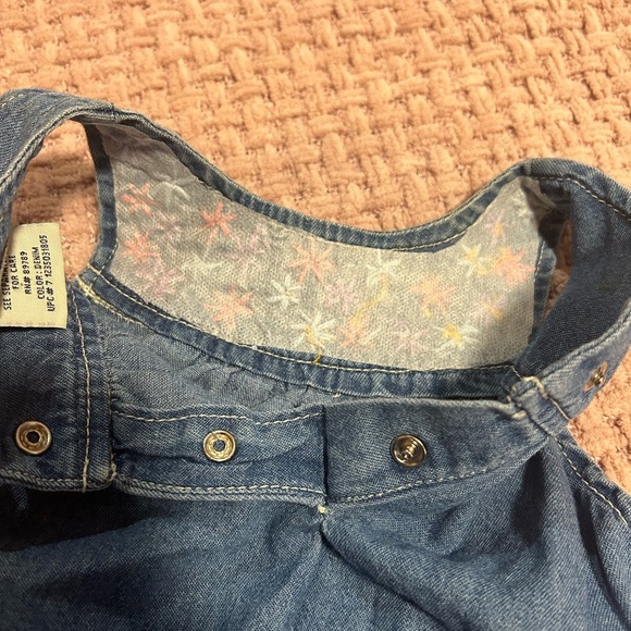 Custom Embroidered Faded Glory Denim Bodysuit Infant 0-3M - Picture 5 of 5